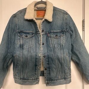 Men's Levi's Denim Sherpa Jacket